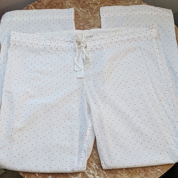 J. Crew Other - J.Crew Dot Print Drawstring Pajama Pants